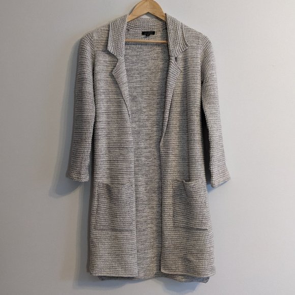 Dynamite Long Chunky Knit Coatigan Cardigan, XXS, Grey Marle, EUC - Picture 1 of 7